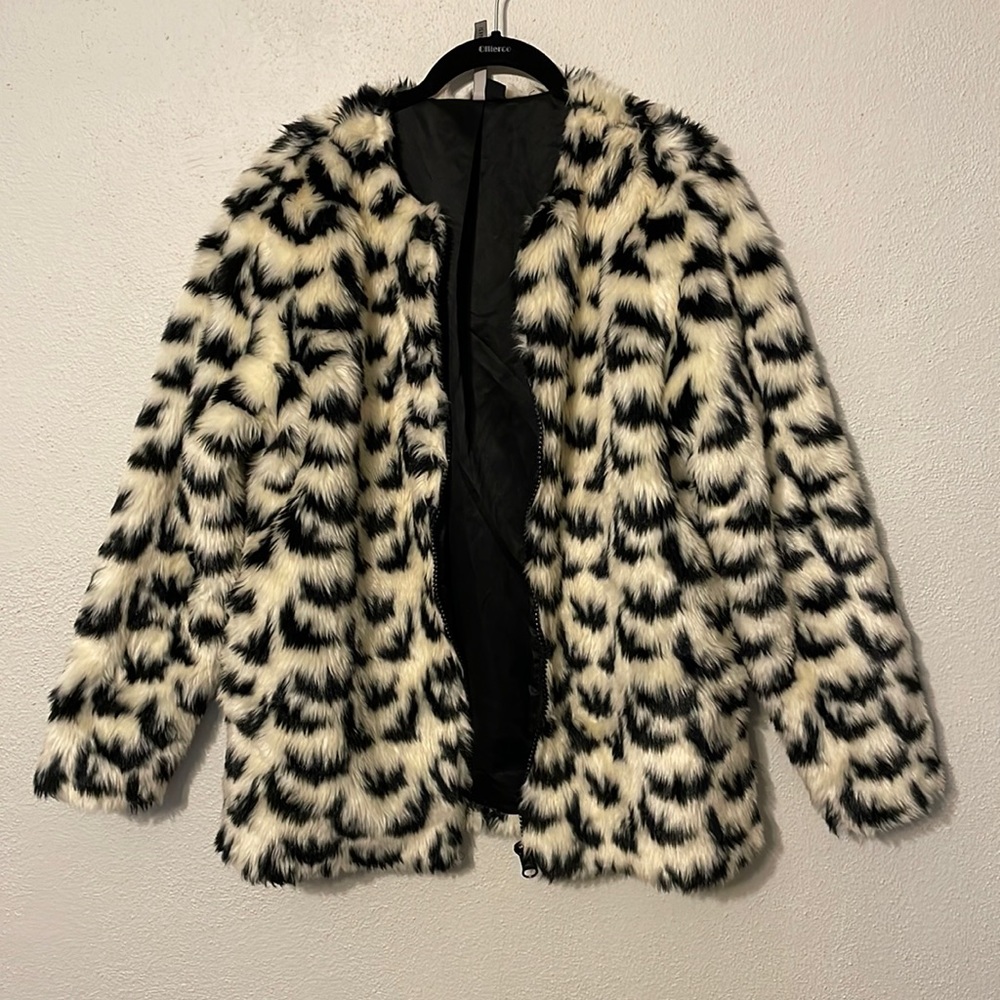 Forever21 Bat Furry Jacket
